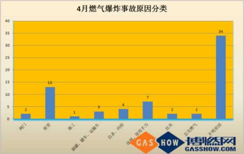  2016年度4月我國燃?xì)獗ㄊ鹿史治鰣?bào)告分類